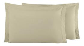 Par De Fronhas Com Abas 3 lados Percal 300 Fios Luxo Algodão Com Ziper