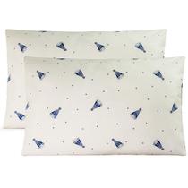 Par de Fronhas Com Abas Estampadas 50cmX70cm