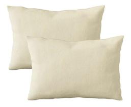 par de fronhas creme percal 200 fios