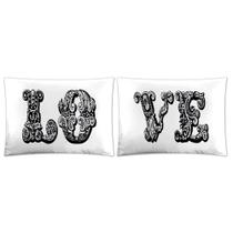 Par de Fronhas Divertida Vivaldi Fusion 50 x 70 Love Par de Fronhas Divertida Vivaldi Fusion 50 x 70 Love