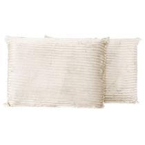 Par de Fronhas em Manta Canelada 70cm x 50cm Porta Travesseiros em Mantinha Microfibra Toque Quente e Macio Inverno