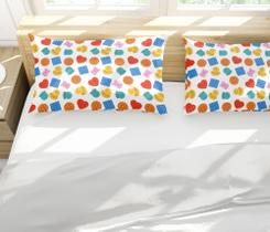 Par de Fronhas Estampa Brinquedos Pop It Coloridos Diversos