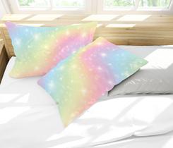 Par de Fronhas Estampa Tie Dye Estrelas