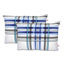 Par De Fronhas Estampadas Avulsas Algodão Pol Envelope para Travesseiro 50x70cm