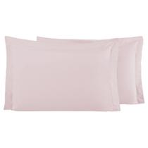 Par de Fronhas King Percal 300 Fios 50x90 Charme com Aba Americana