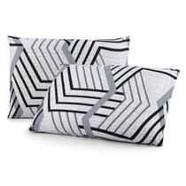 Par de Fronhas Malha 100% Algodão C/ Ziper Estampada - Camaria