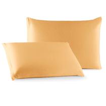 Par de Fronhas Malha 100% Algodão C/ Ziper Lisas