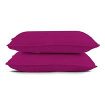 Par de Fronhas Malha com Viés ROSA