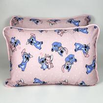 Par de Fronhas Malha Stitch Rosa Bebê - Colloda Par de Fronhas Malha Stitch Rosa Bebê - Colloda