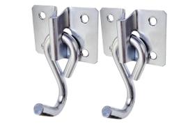 Par de Gancho para Rede em Inox Reforçado com Parafusos Externo e Interno