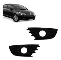 Par De Grade Parachoque Moldura Milha C4 Pallas Ou Hatch