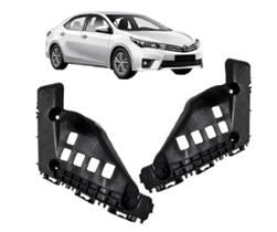 Par De Guia Parachoque Dianteiro Corolla 2014 A 2017- Escuro