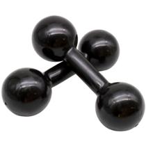 Par de Halter Bola Cotonete Ahead Sports Preto 2KG
