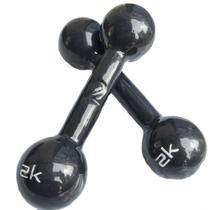 Par De Halter Bola Cotonete Ahead Sports Preto 2Kg Par De Halter Bola Cotonete Ahead Sports Preto 2Kg