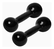 Par De Halter Bola Emborrachado 3kg Peso Musculação Ar Livre