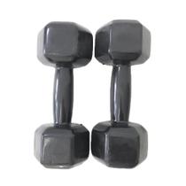 Par De Halter Dumbell Sextavado Revestido Ahead 4 Kg Preto