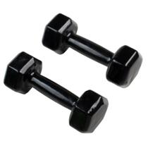 Par de Halter Dumbell Sextavado Revestido Ultrafit 6 Kg Preto