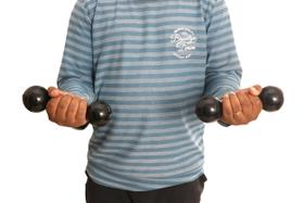 Par De Halter Emborrachado 2kg Peso Academia Peso Para Malhar Braço