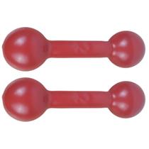 Par de Halter Emborrachado Peso Bola Vermelho 2Kgs Funcional Fitness Par de Halter Emborrachado Peso Bola Vermelho 2Kgs Funcional Fitness