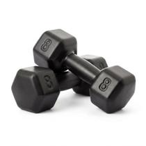 Par de halteres 8kg emborrachados dumbbell sextavados para academia e fitness, ideais para treino de força, musculação, cross training profissional Par de halteres 8kg emborrachados dumbbell sextavados para academia e fitness, ideais para treino de força, musculação, cross training profissional