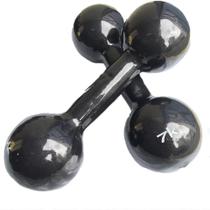 Par De Halteres Bola Cotonete Ahead Sports Preto 7Kg