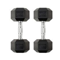 Par De Halteres Dumbell Sextavado Ahead Sports As2102 10Kg