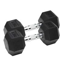 Par de Halteres Dumbell Sextavado Ahead Sports AS2102 12,5kg