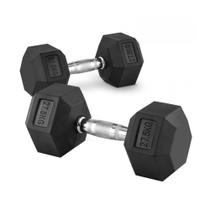 Par de Halteres Dumbell Sextavado Ahead Sports AS2102 27,5kg