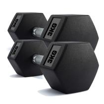 Par de Halteres Dumbell Sextavado Ahead Sports AS2102 3kg