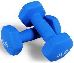 Par de halteres hexagonais Fitvids 1,8 kg em neoprene antiderrapante