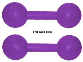 Par De Halteres Injetados 9Kg Fitness - 2 Unidades Par De Halteres Injetados 9Kg Fitness - 2 Unidades