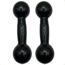 Par de Halteres Revestidos 1 Kg - Preto Par de Halteres Revestidos 1 Kg - Preto