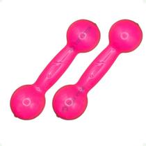 Par de Halteres Revestidos 1 Kg - Rosa