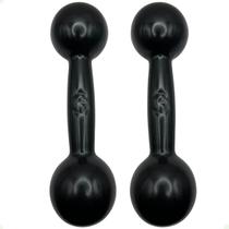 Par de Halteres Revestidos 3 Kg - Preto Par de Halteres Revestidos 3 Kg - Preto