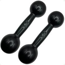 Par de Halteres Revestidos 3 Kg - Preto Par de Halteres Revestidos 3 Kg - Preto