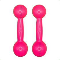 Par de Halteres Revestidos 3 Kg - Rosa
