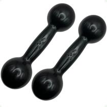 Par de Halteres Revestidos 4 Kg - Preto