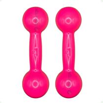 Par de Halteres Revestidos 4 Kg - Rosa