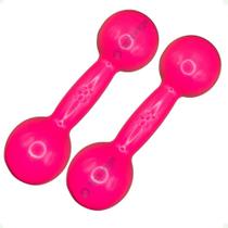Par de Halteres Revestidos 5 Kg - Rosa Par de Halteres Revestidos 5 Kg - Rosa