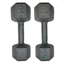 Par de Halteres Sextavado - 10 Kg Par de Halteres Sextavado - 10 Kg