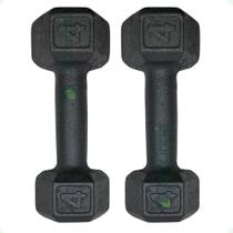 Par de Halteres Sextavado - 4 Kg