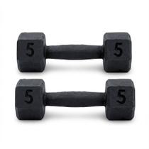 Par de halteres sextavado 5kg peso academia dumbell fitness musculação treino força resistente pegada ergonômica ideal home gym Par de halteres sextavado 5kg peso academia dumbell fitness musculação treino força resistente pegada ergonômica ideal home gym