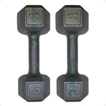 Par de Halteres Sextavado - 8 Kg Par de Halteres Sextavado - 8 Kg