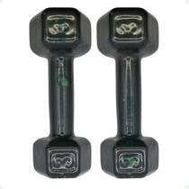 Par de Halteres Sextavado Emborrachado - 3 Kg Par de Halteres Sextavado Emborrachado - 3 Kg