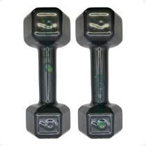 Par de Halteres Sextavado Emborrachado - 6 Kg