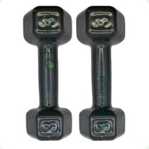 Par de Halteres Sextavado Revestido - 3 Kg Par de Halteres Sextavado Revestido - 3 Kg