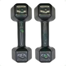 Par de Halteres Sextavado Revestido - 6 Kg