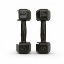 Par de halteres sextavados emborrachados 5kg cada peso academia dumbbell fitness gym treino musculação profissional Par de halteres sextavados emborrachados 5kg cada peso academia dumbbell fitness gym treino musculação profissional