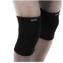 Par de Joelheira Elástica Preta KSN044 Kestal