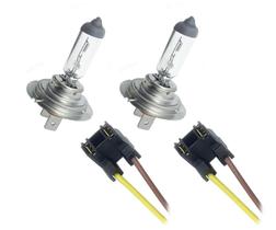 Par De Kit Chicote Soquete E Lampada Philips Farol H7